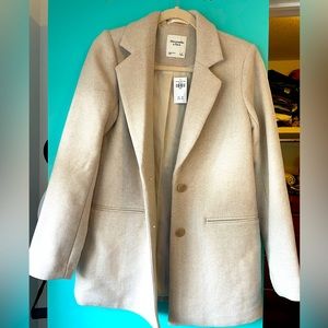 Abercrombie and Fitch wool coat. Brand new with tags. Size small.